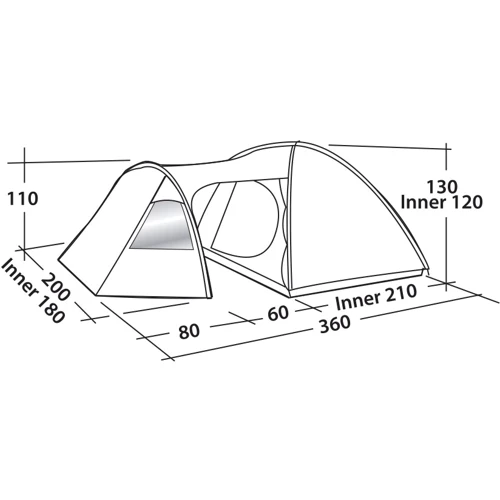 Палатка Easy Camp Eclipse 300 Rustic Green (120386)