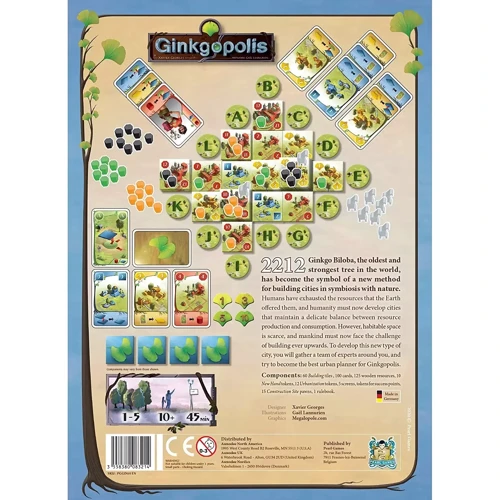 Настольная игра Pearl Games Ginkgopolis - EN НА АНГЛИЙСКОМ ЯЗЫКЕ: Возраст от 13-ти лет