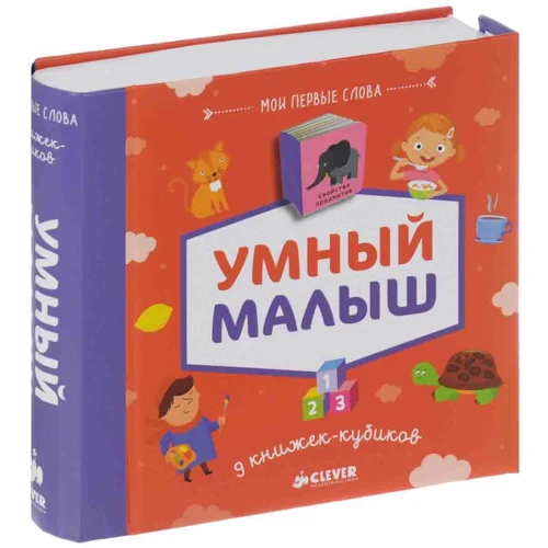 Умный малыш (комплект из 9 книжек-кубиков)