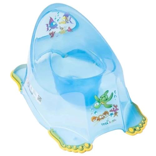 Горшок Tega Baby Аква с противоскользящей резиной Синий (AQ-007-115)