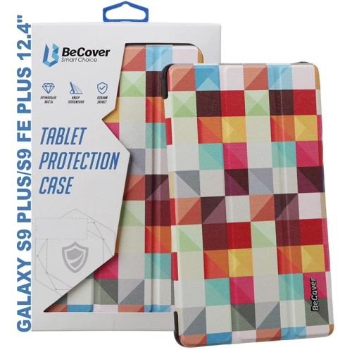 Аксесуар для планшетних ПК BeCover Smart Case Square для Samsung X810 Galaxy Tab S9 Plus / S9 FE Plus SM-X610/SM-X616B (710381): Колір малюнок