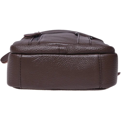 Мужская сумка через плечо Borsa Leather коричневая (K11169a-brown): Тип Сумки
