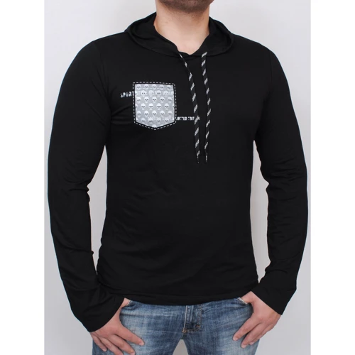 Лонгслів PFProject POCKET Long XXL чорний з принтом: Склад бавовна