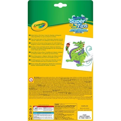 CRAYOLA Набір фломастерів CRAYOLA Washable 24 шт (256337.024): Кількість кольорів 24