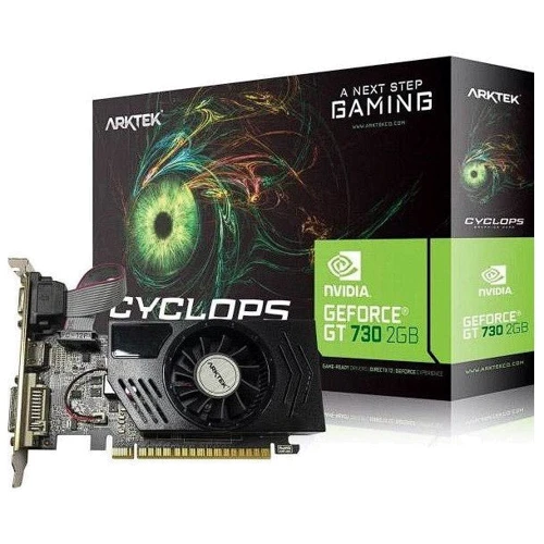 Видеокарта ARKTEK GeForce GT 730 2 GB (AKN730D3S2GL1): Объем памяти, Гб 2