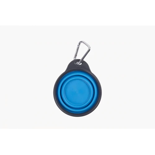 Дорожная складная миска Dexas Тревел Cup Carabiner с карабином маленькая 240 мл Голубой (PW2004322194): Объем 0.24 л