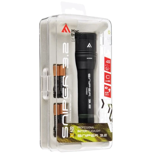 Ліхтар туристичний Ліхтар тактичний Mactronic Sniper 3.2 (420 Lm) Silent Switch (THH0062): Вага, г 172