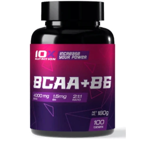 Амінокислота для спорту 10XNutrition BCAA + B6 100 tablets
