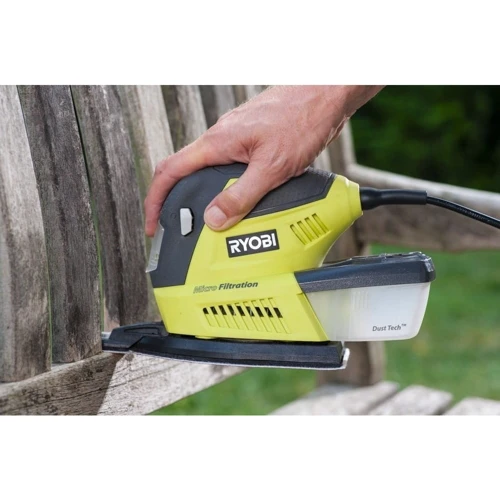 Вибрационная шлифмашина Ryobi RMS180-S: Потребляемая мощность 180 Вт