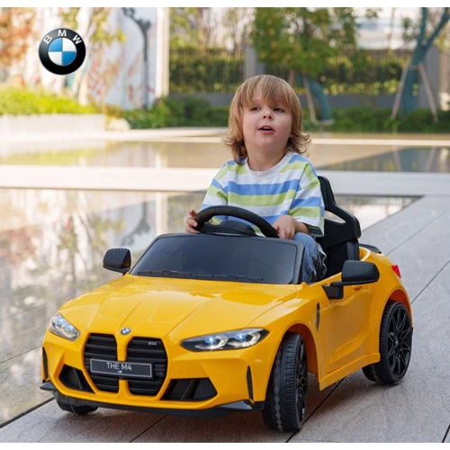 Детский электромобиль Bambi Racer BMW M4 желтый (M 5096EBLR-6): Рекомендуемый возраст от 2 лет до 8 лет