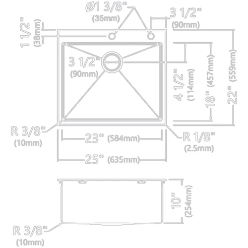 Кухонна мийка Kraus KHT301-25