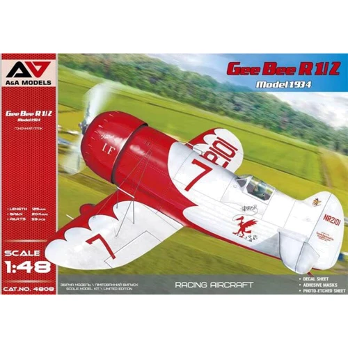 Американский гоночный самолет A & A Models Gee Bee R-1/R-2 модель 1934 года
