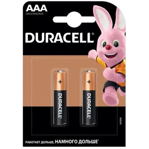 Батарейки Duracell Alkaline AAA LR03 MN2400 2 шт (5007819)