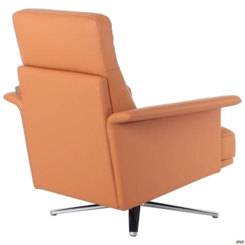 Кресло AMF Lorenzo XL Orange (547000): Материал каркаса металл, кожа, дерево