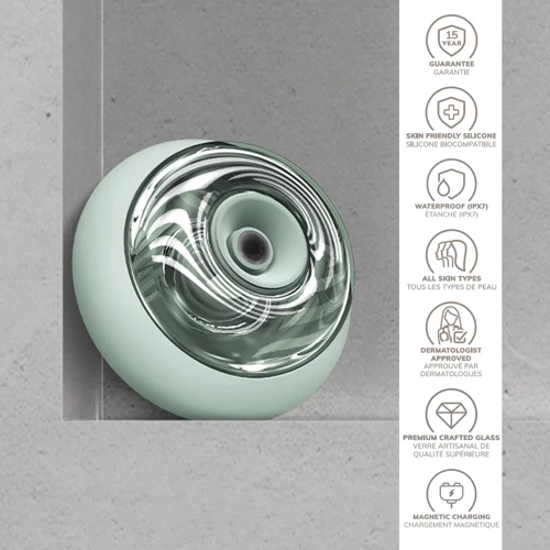 Массажер GESKE Sonic Cool&Warm Face and Body Massager 9в1 green