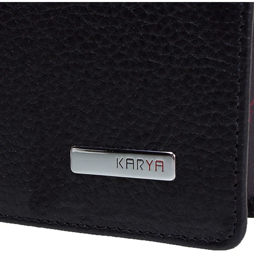 Мужская обложка для документов Karya черная (SHI092-45FL) фото 6