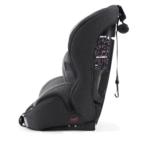 Автокрісло Kinderkraft Safety Fix Black / Gray (KKFSAFEBLGR000): Внутрішні ремені 5-ти точкові, з м'якими накладками