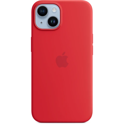 Чехол для iPhone Apple iPhone 14 Silicone Case with MagSafe - (PRODUCT)RED (MW5U3ZE/A): Тип чехла накладка на заднюю часть