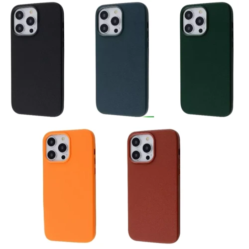 Чехол для iPhone WAVE Premium Leather Edition Case with MagSafe Midnight for iPhone 14 Pro Max фото 6