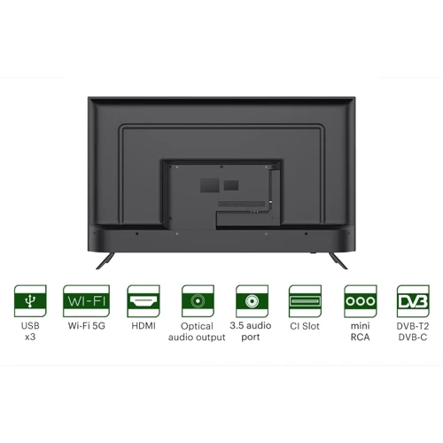 Телевизор JVC LT-50MU639: Оснащение Встроенный медиаплеер, Smart TV