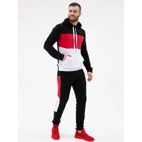 Спортивний костюм ISSA PLUS SG-16 52 чорний / червоний
