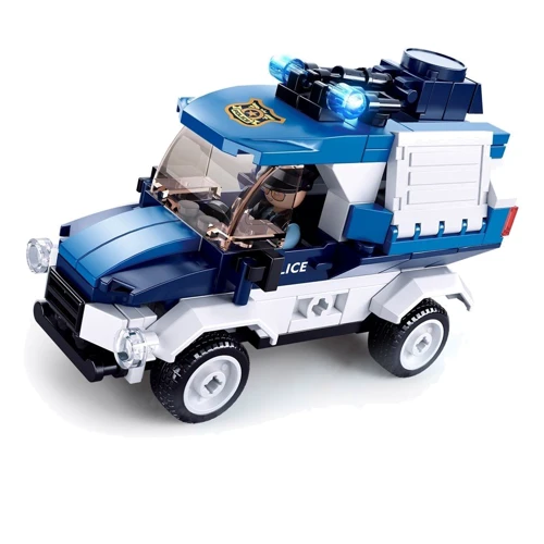 Конструктор SLUBAN M38-B0760A поліція, машина, фігурка, 116дет, 14,5-24-4,5см: Виробник Sluban