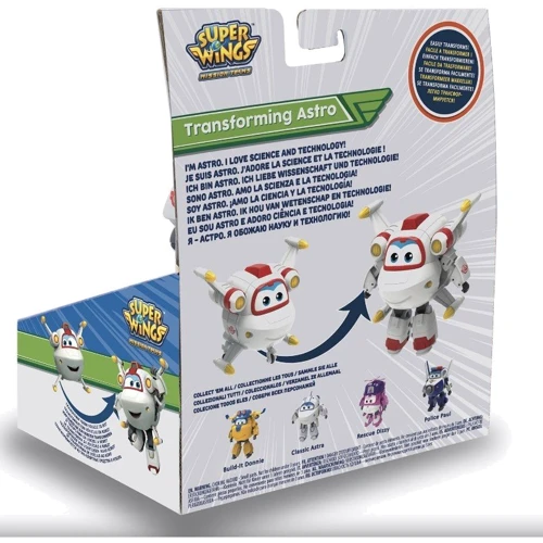 Игрушка-трансформер Super Wings Transforming Astro Астро (EU730243): Развитие и изучение Развитие мелкой моторики, Развитие логики, Развитие воображения