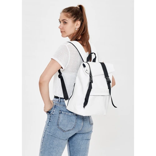 Женский рюкзак Sambag RollTop Milton белый (24211008: Тип Рюкзаки
