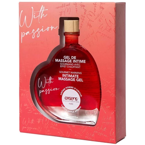 Масажний гель EXSENS With Passion Candy Apple 50 мл (розігріваючий, без цукру, їстівний): Тип гель