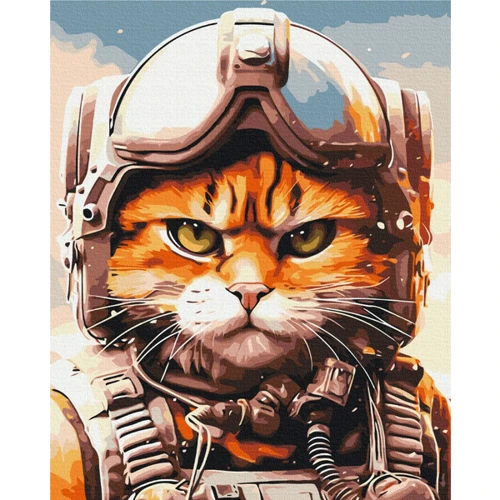 Картина по номерам Brushme Котик главный пилот © Марианна Пащук 40х50 см (BS53804)