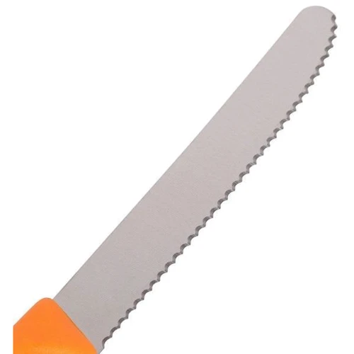 Victorinox (6.7836.L119B) SwissClassic Tomato&Sausage 11см волн. оранжевый 2ш: Рукоятка полипропилен