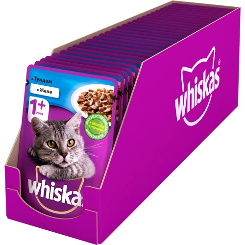 Влажный корм для котов Whiskas с тунцом в желе 100г (4770608253080): Основные ингредиенты Тунец