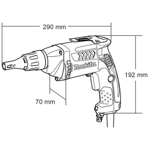 Шуруповерт сетевой Makita FS2300: Тип патрона под биты