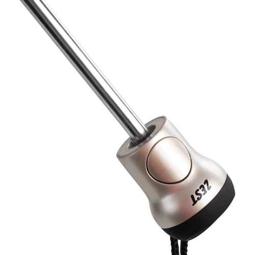 Зонт женский полуавтомат Zest черно-белый (Z53626B-17): Фасон Складной (3 сложения)