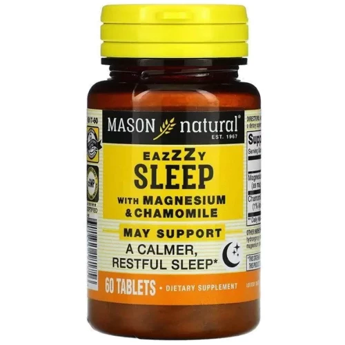 

Mason Natural Eazzzy sleep with Magnesium & Chamomile Формула для сна 60 таблеток