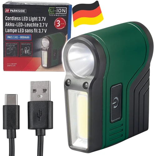 Ліхтар туристичний Parkside PACL 1 A1, 800 mAh