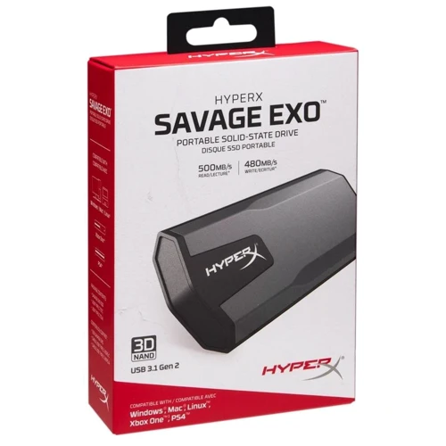 Kingston HyperX SAVAGE EXO 480 GB (SHSX100/480G): Форм-фактор Portable