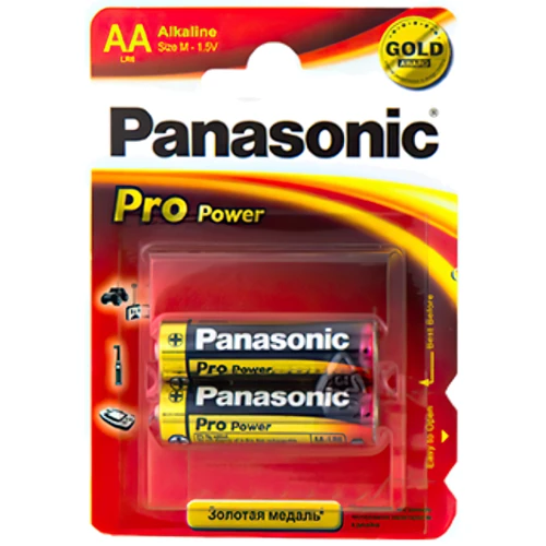 Panasonic AA bat Alkaline 2шт Pro Power (LR6XEG/2BP)