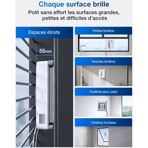 Робот уборщик ECOVACS Winbot Mini Grey фото 7