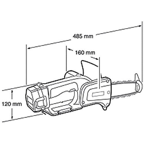 Пила ланцюгова Makita UC120DWAE: Тип електропила
