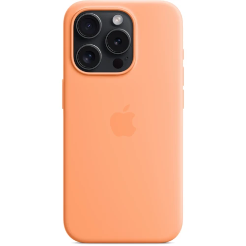 Чехол для iPhone Apple iPhone 15 Pro Silicone Case with MagSafe - Orange Sorbet (MT1H3ZM/A): Тип чехла накладка на заднюю часть