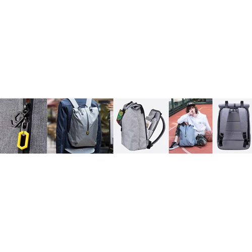 Сумка для ноутбуков Xiaomi 14" RunMi 90 Outdoor Leisure Shoulder Backpack Gray (HWXX01RM) фото 4