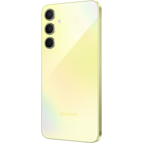 Смартфон Samsung Galaxy A55 5G 8/128GB Awesome Lemon A556 (UA UCRF): Камера Тройная 50 Мп (f/1.8) + 12 Мп (f/2.2) + 5 Мп (f/2.4) / Dual-LED вспышка / HDR / Фронтальная 32 Мп (f/2.2)