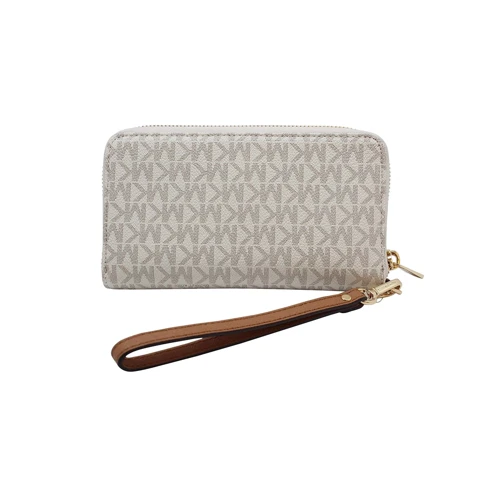 Женский кошелек Michael Kors Jet Set Travel бежевый (192877938743) фото 7