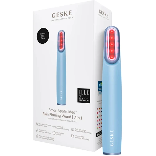 Устройство для укрепления и тонизации кожи лица с поворотной головкой GESKE Skin Firming Wand 7в1 aquamarine