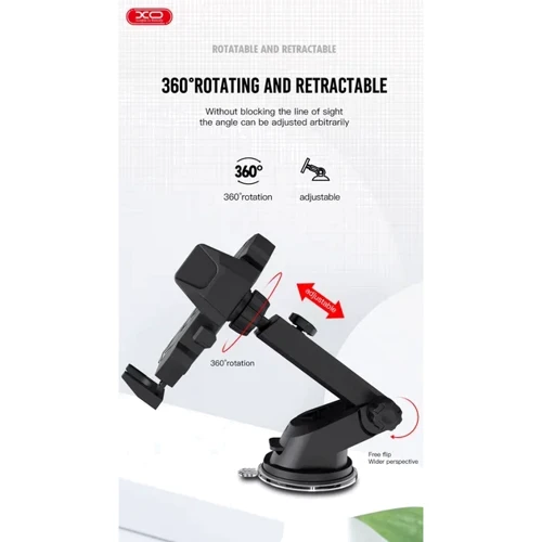 Держатель XO Car Holder C76 Black фото 5