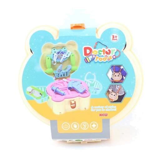 Игровой набор врача стол/сумочка, 12 предметов, мед. инструменты (625B-1)