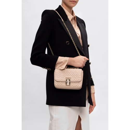 Женская сумка через плечо Furla Pillow (Cosy) Mini Shoulder Bag бежево-розовая (BZY3PILA.0073B4L00): Пол Женский