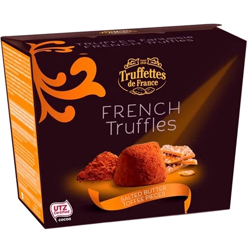Шоколадные конфеты Truffettes de France Трюфель с кусочками соленой карамели 200 г (3472710025531): Вес, г 200