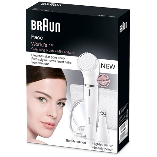 Эпилятор Braun SE 831 Face: Влажная эпиляция Есть